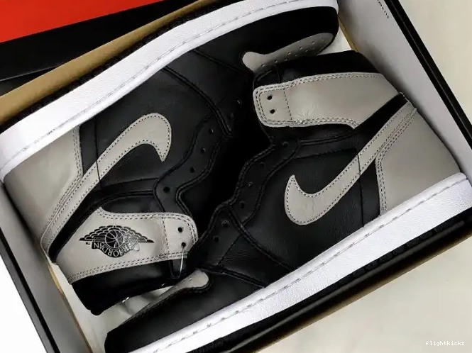 555088-013 Black Retro Shadow High 1 Grey Jordan Air OG 0520